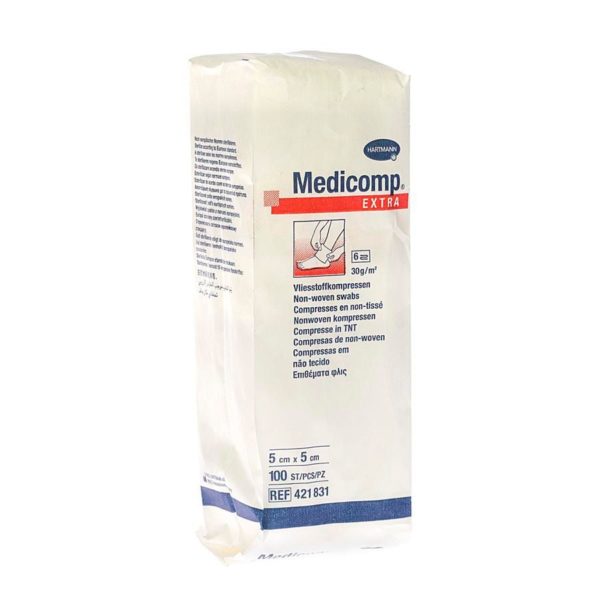 MEDICOMP 5x5cm   6l. nst.     100 p/s