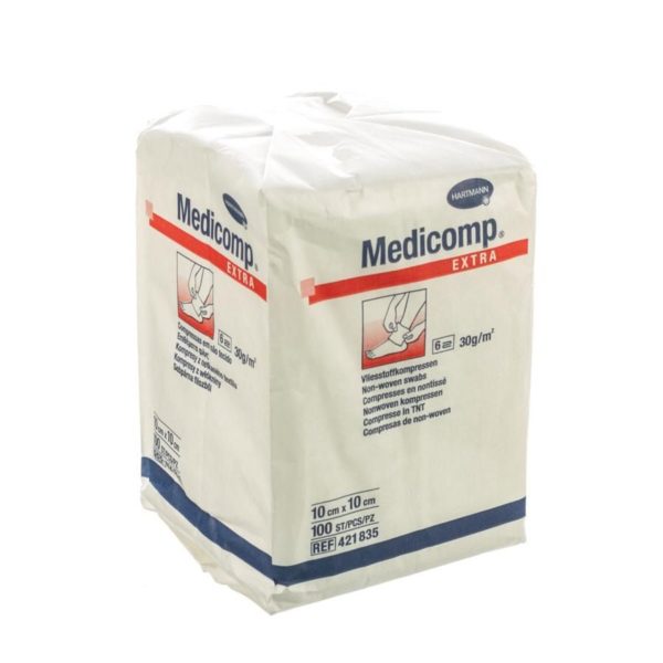MEDICOMP 10x10cm   6l. nst.   100 p/s