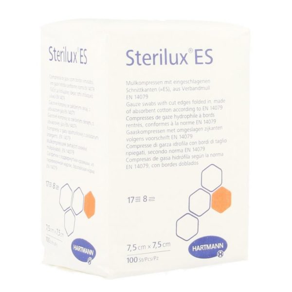 STERILUX ES 7,5x7,5cm 8l.nst. 100 p/s