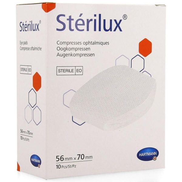 STERILUX oogkompres 56x70 st. 10 p/s