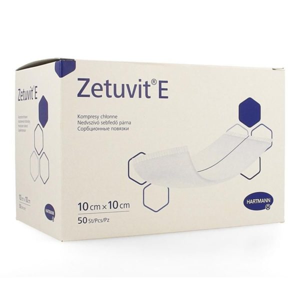 ZETUVIT E  10x10cm  nst.      50 p/s
