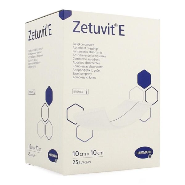 ZETUVIT E 10x10cm st.         25 p/s