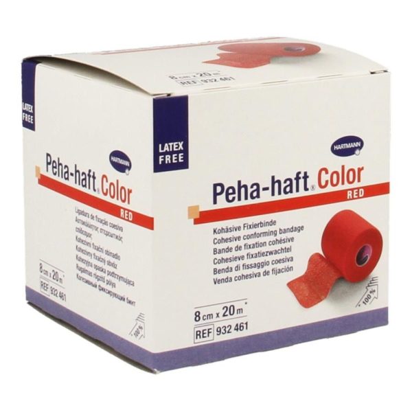PEHA-HAFT rood LF 8cmx20m     1 p/s
