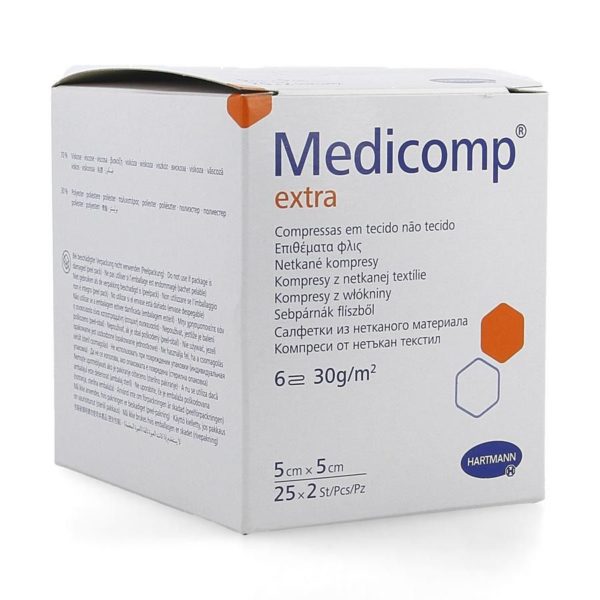 MEDICOMP 5x5cm  6l. st.       25x2 p/s