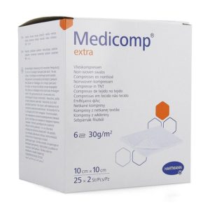 MEDICOMP Extra 10x10cm 6l     25x2 p/s