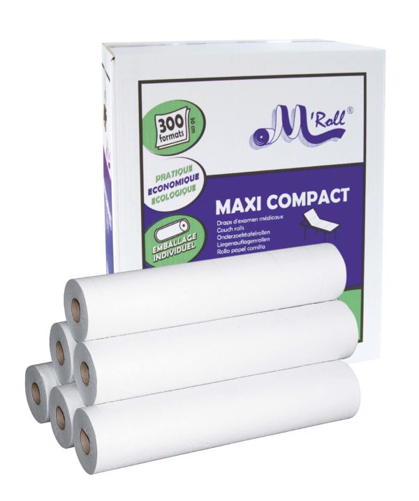 ONDERZOEKSTAFELPAPIER M'ROLL MAXI COMPACT 50X38CM 300 VEL 6 ROLLEN