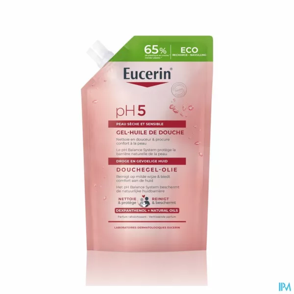 Eucerin pH5 Douchegel Olie Navulling 400ml