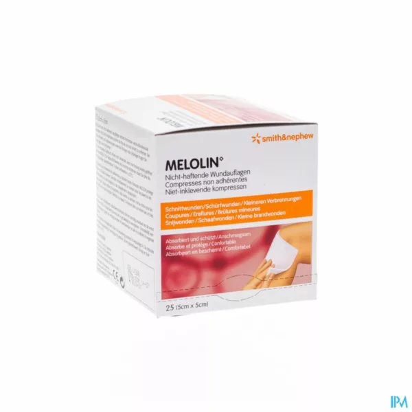 Melolin Kp Ster 5x 5cm 25 66030260