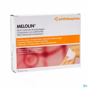 Melolin Kp Ster 10x10cm 10 66030261