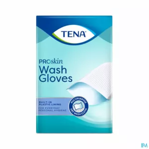 Tena Proskin Wash Gloves Plastic Lining 175