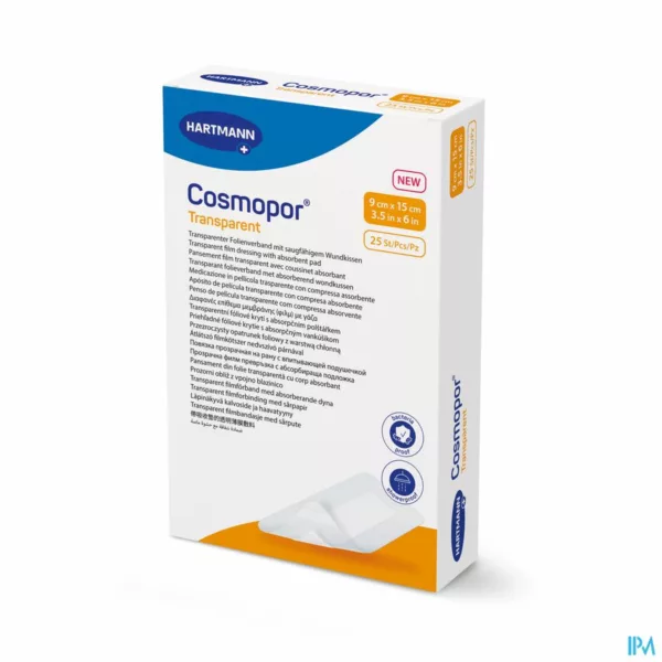 COSMOPOR TRANSPARENT  9x15 cm 25 p/s