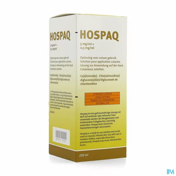 HOSPAQ 5MG/ML + 0,5MG/ML OPL CUTAAN 1X250ML