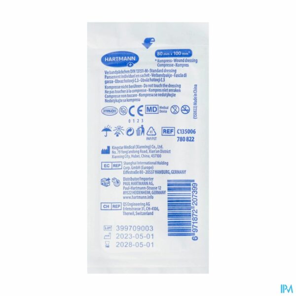 Urgentieverband Middel 8x10cm 1 p/s