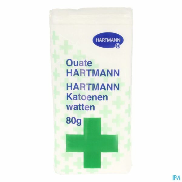 Hartmann katoen watten zigzag 80gr.