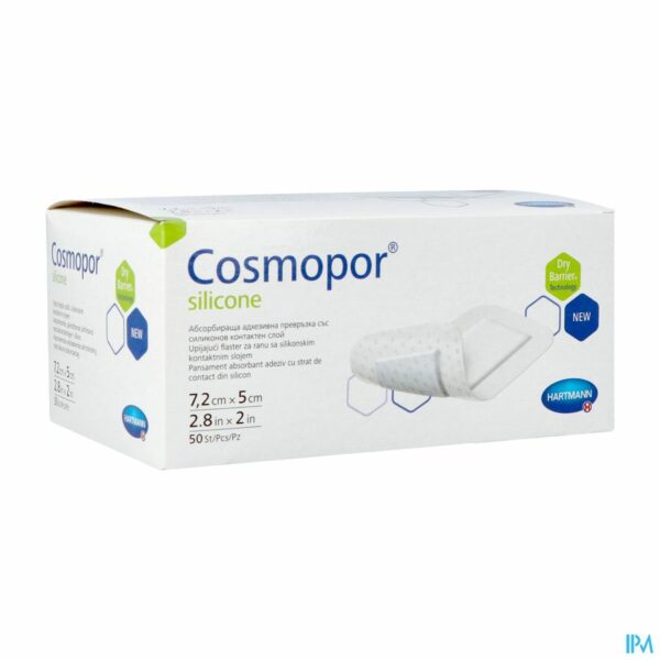 Cosmopor silicone 7,2x5cm     50 p/s