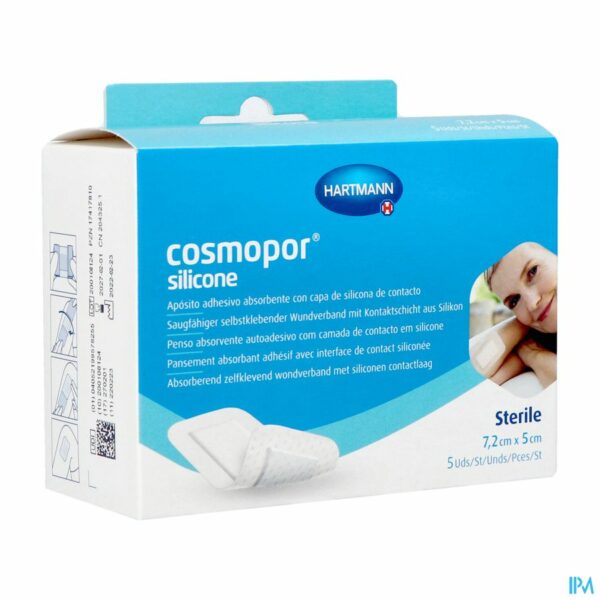 COSMOPOR SILI SELFCARE 7,2X5CM 5 p/s