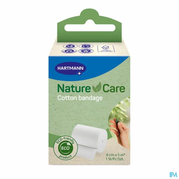 NatureCare Cotton Fixatiezwachtel 6cmx5m