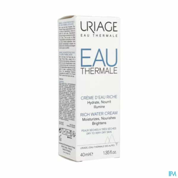 Uriage Thermaal Water Creme Rijk Water 40ml